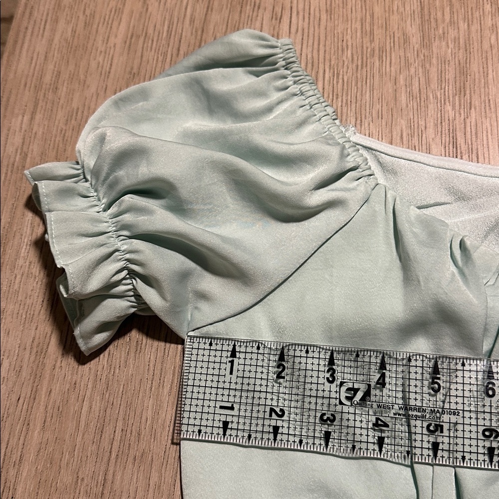 Balance Collection Light Green Ruffle Romper - Picture 7 of 14